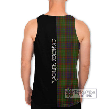 Cunningham Hunting Modern Tartan Men's Tank Top with Family Crest and Half Of Me Style