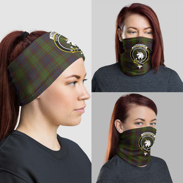 Cunningham Hunting Modern Tartan Neck Gaiters, Tartan Bandanas, Tartan Head Band with Family Crest