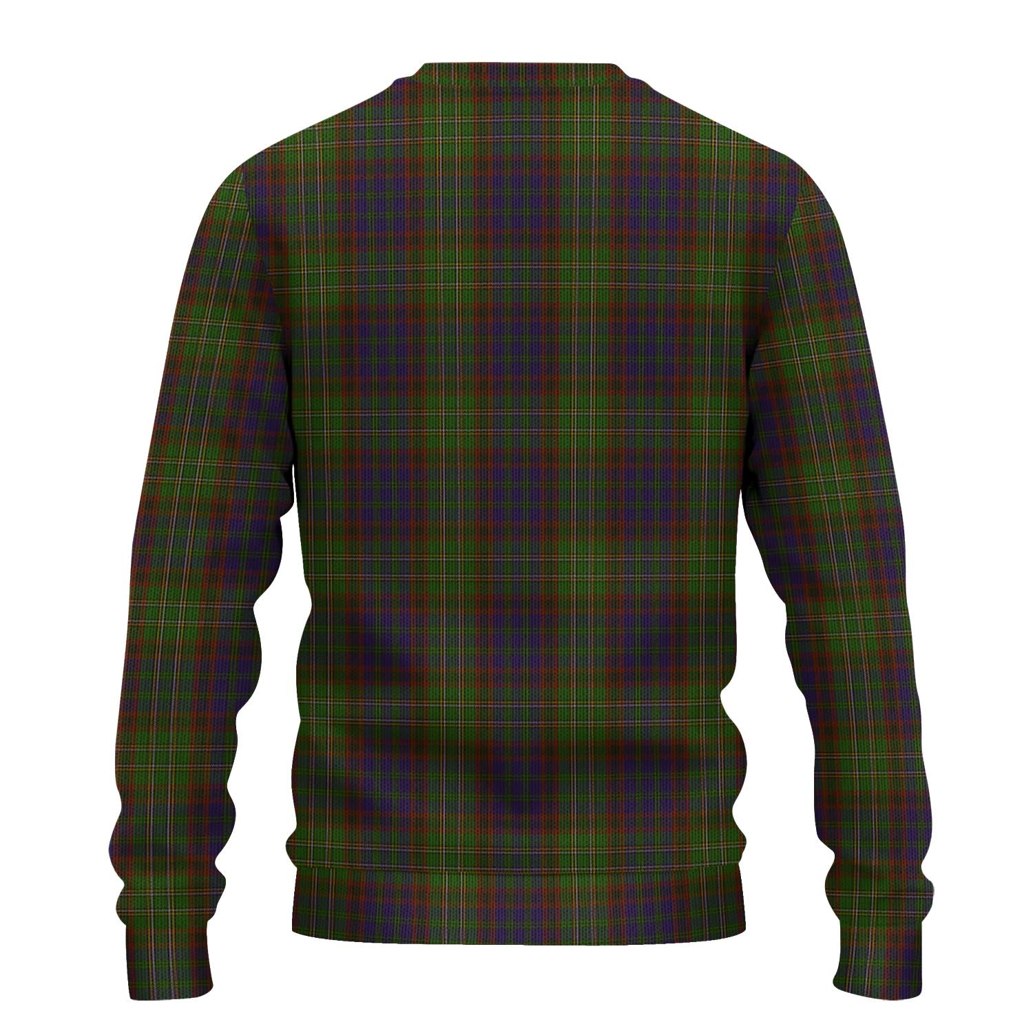 Cunningham Hunting Modern Tartan Knitted Sweater with Family Crest - Tartanvibesclothing