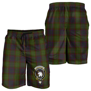 Cunningham Hunting Modern Tartan Mens Shorts with Family Crest