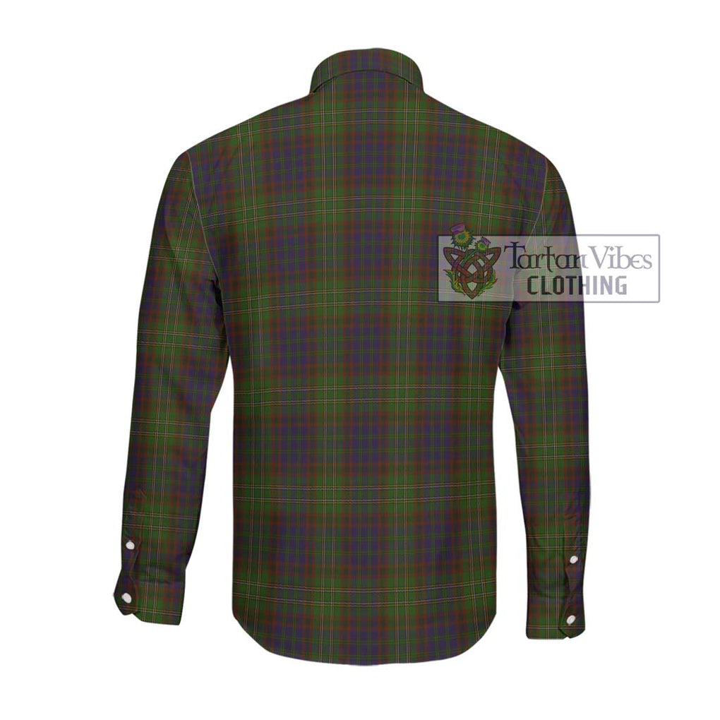 Cunningham Hunting Modern Tartan Long Sleeve Button Shirt with Family Crest DNA In Me Style - Tartanvibesclothing Shop