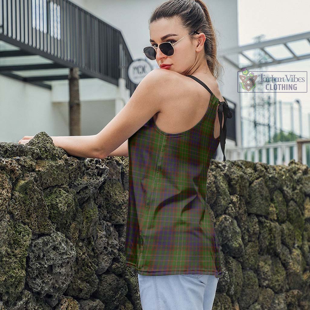 Tartan Vibes Clothing Cunningham Hunting Modern Tartan Loose Halter Neck Camisole