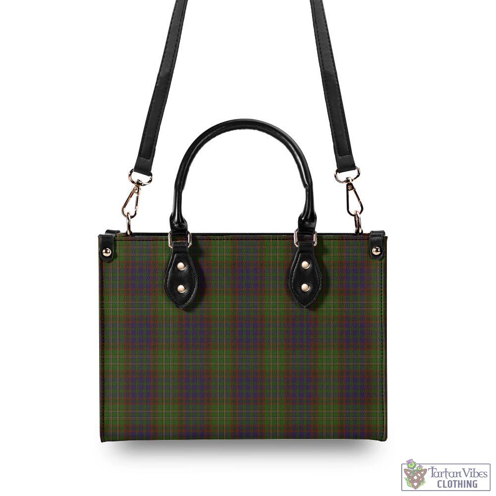 Tartan Vibes Clothing Cunningham Hunting Modern Tartan Luxury Leather Handbags