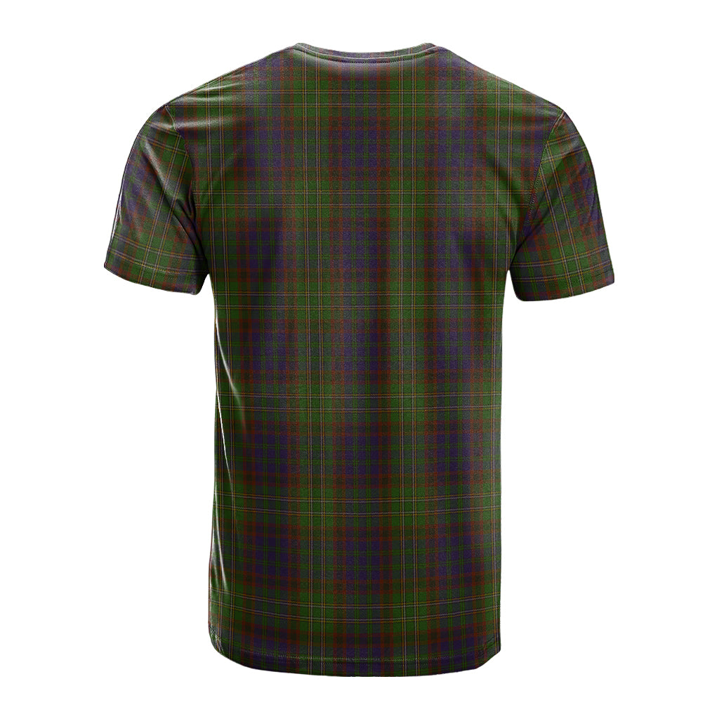 Cunningham Hunting Modern Tartan T-Shirt with Family Crest - Tartan Vibes Clothing