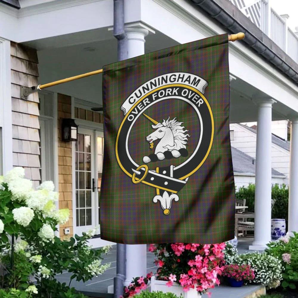 Cunningham Hunting Modern Tartan Flag with Family Crest - Tartan Vibes Clothing