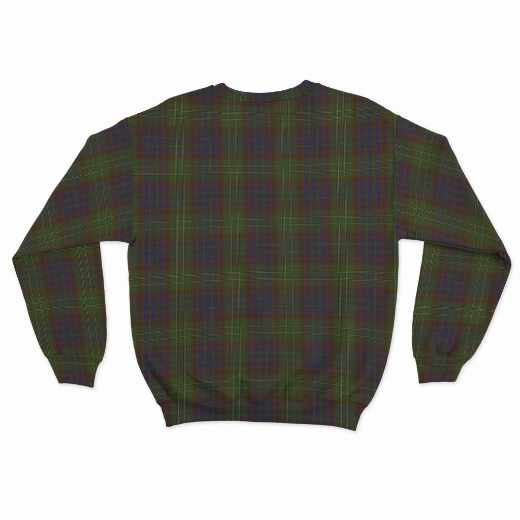 Cunningham Hunting Modern Tartan Sweatshirt with Family Crest - Tartan Vibes Clothing