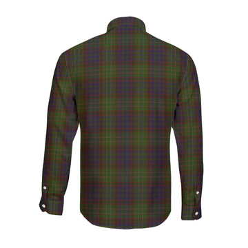 Cunningham Hunting Modern Tartan Long Sleeve Button Up Shirt with Family Crest