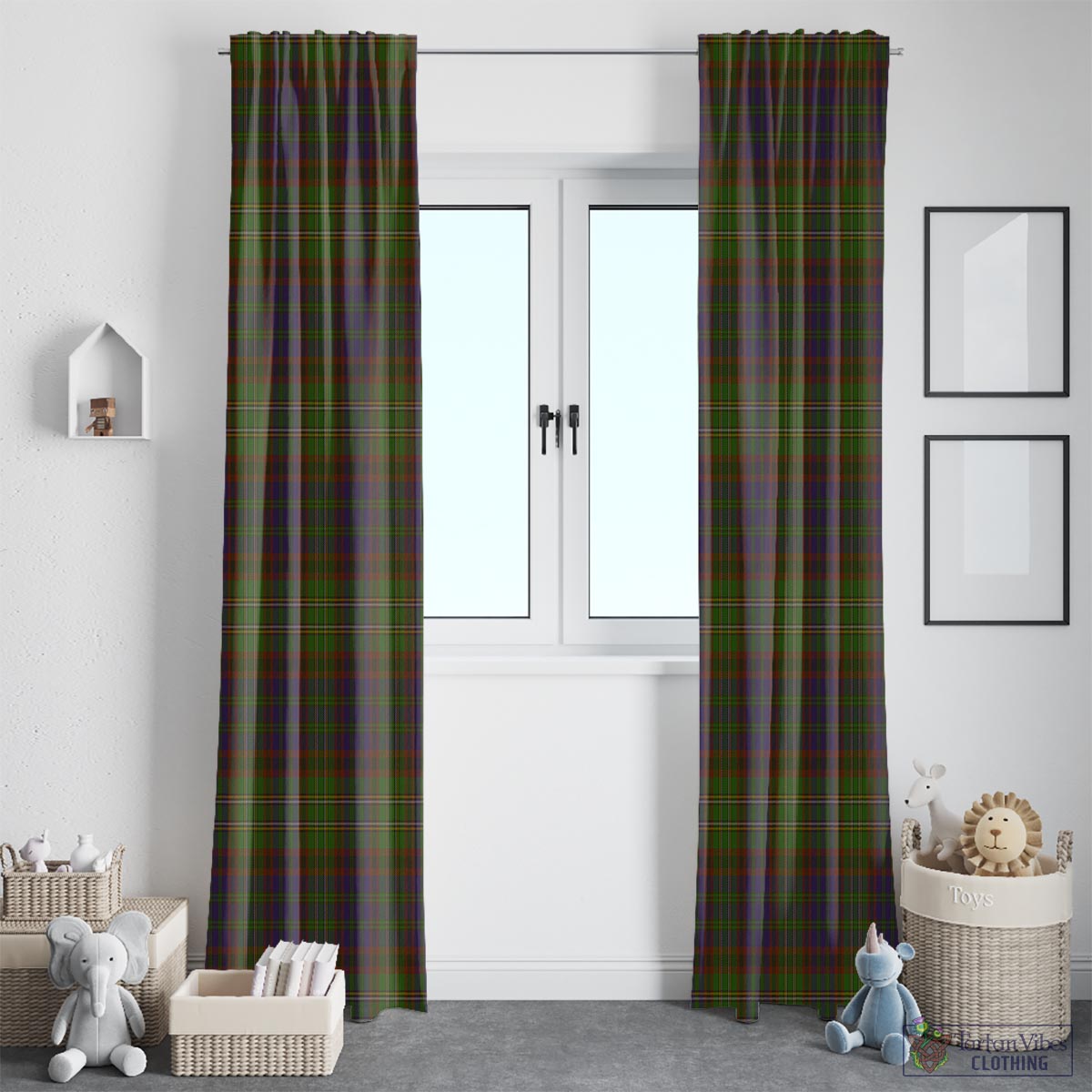 Cunningham Hunting Modern Tartan Window Curtain