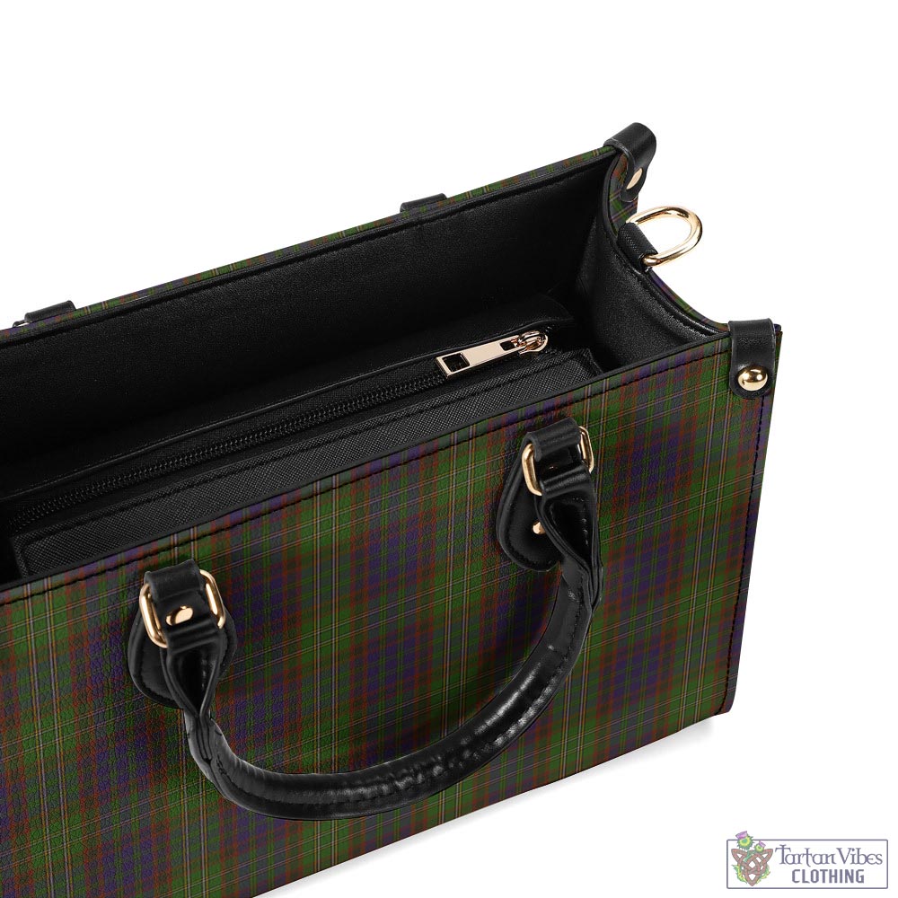 Tartan Vibes Clothing Cunningham Hunting Modern Tartan Luxury Leather Handbags