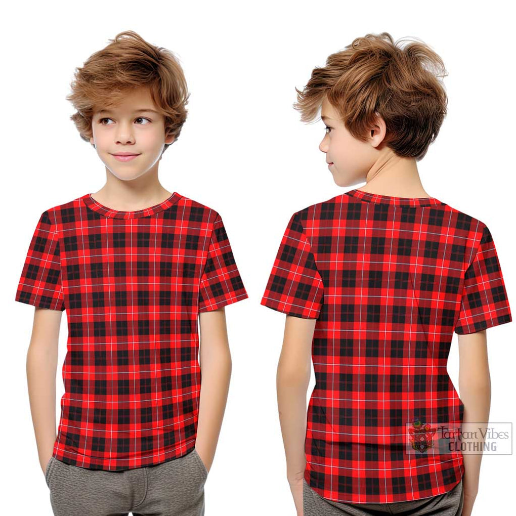 Cunningham Modern Tartan Kid T-Shirt Youth XL Size14 - Tartanvibesclothing Shop