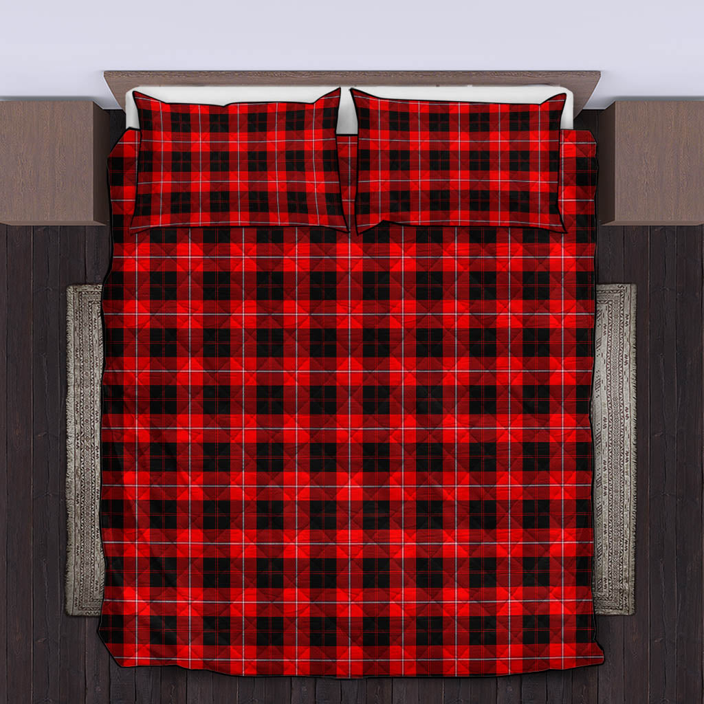 Cunningham Modern Tartan Quilt Bed Set King - Tartan Vibes Clothing