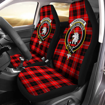 Cunningham Modern Tartan Car Seat Cover with Family Crest