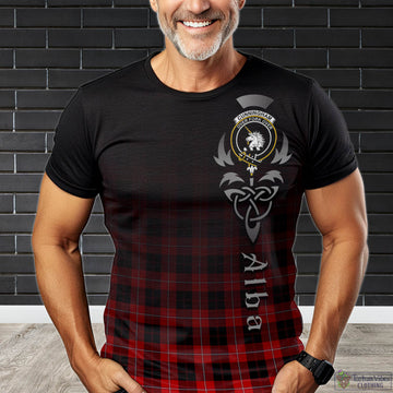 Cunningham Modern Tartan T-Shirt Featuring Alba Gu Brath Family Crest Celtic Inspired