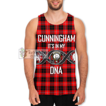 Cunningham Modern Tartan Men's Tank Top with Family Crest DNA In Me Style