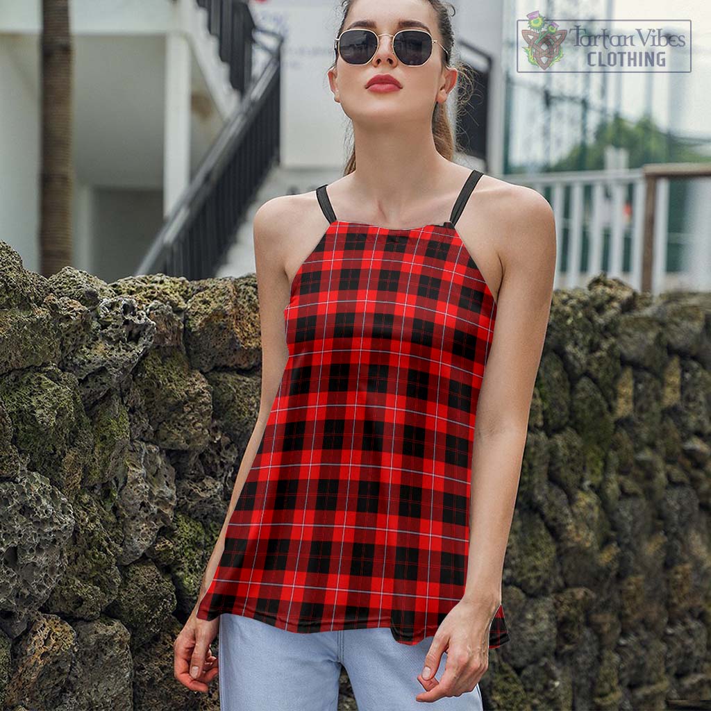 Tartan Vibes Clothing Cunningham Modern Tartan Loose Halter Neck Camisole