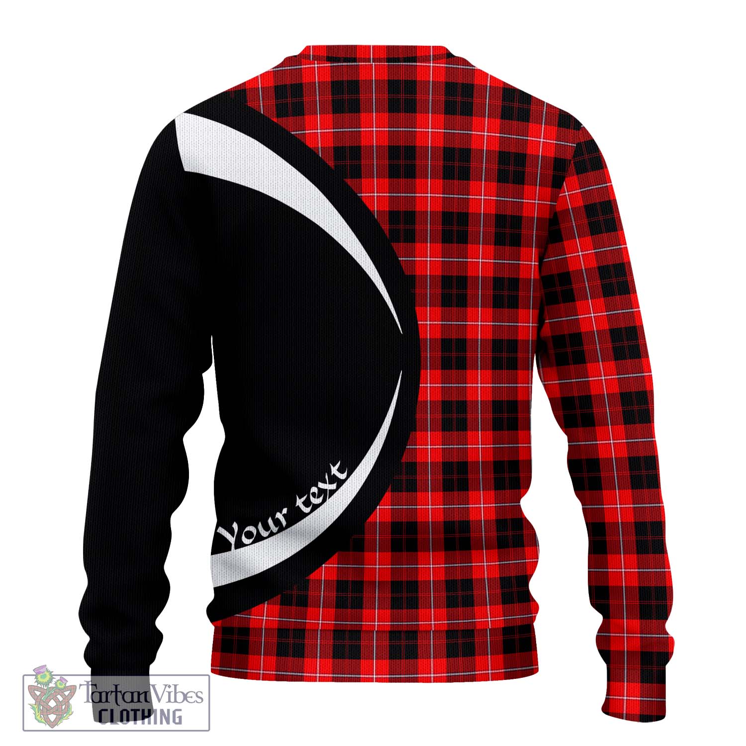 Cunningham Modern Tartan Ugly Sweater with Family Crest Circle Style - Tartan Vibes Clothing