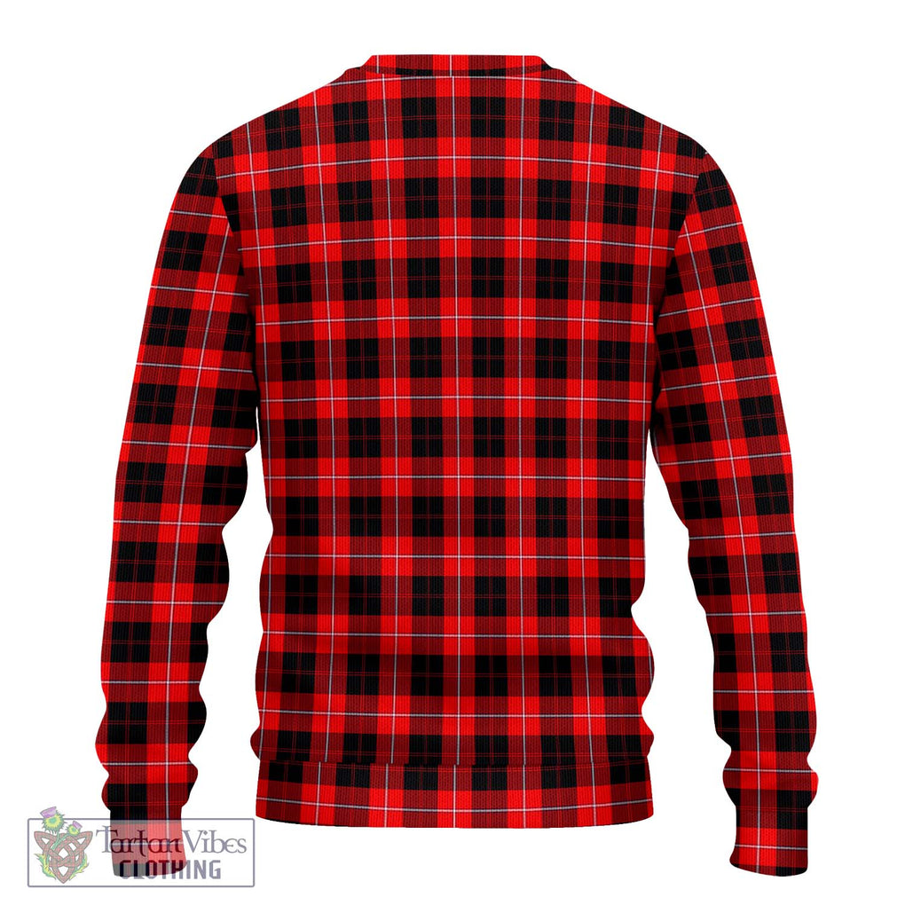 Cunningham Modern Tartan Knitted Sweater with Family Crest DNA In Me Style - Tartanvibesclothing Shop