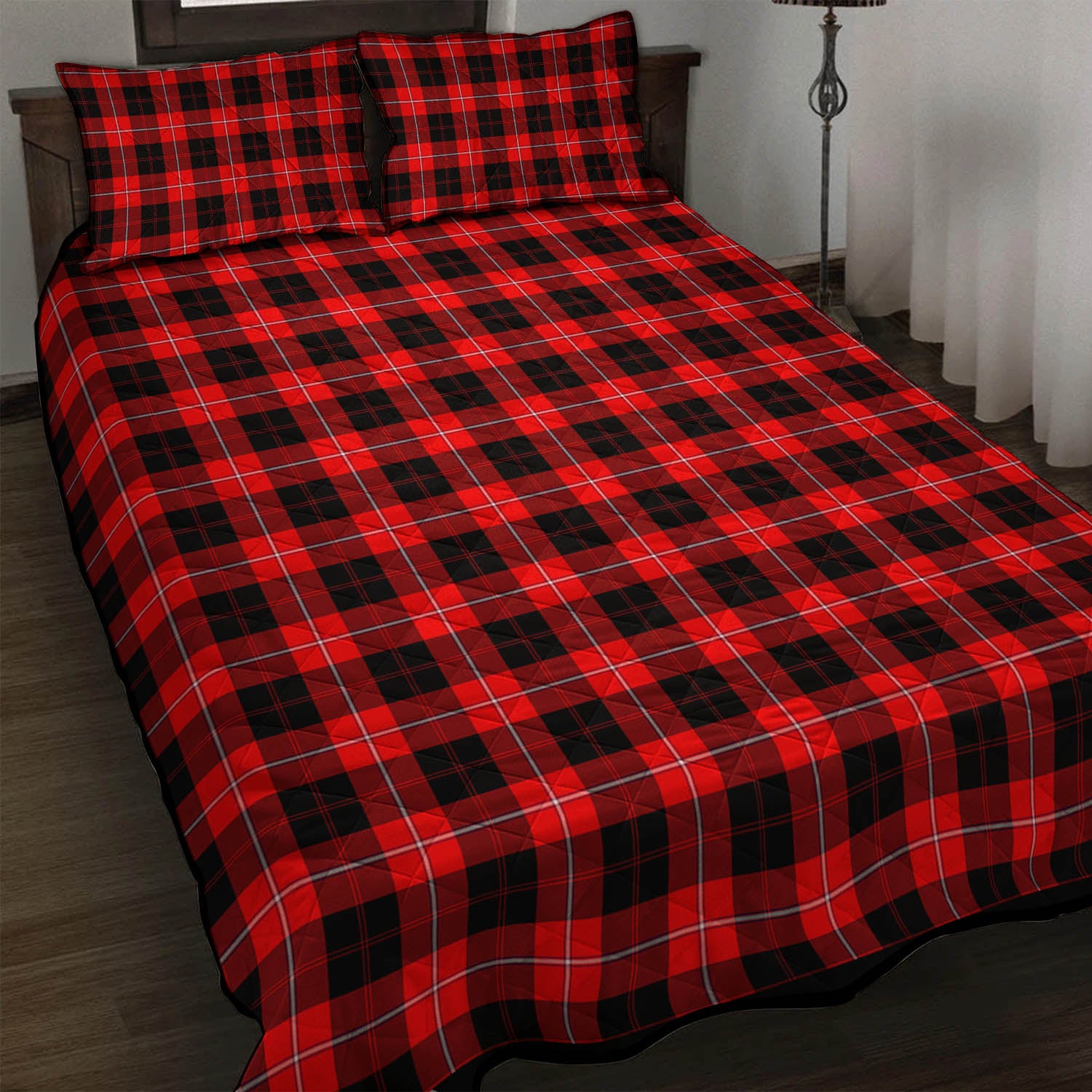 Cunningham Modern Tartan Quilt Bed Set - Tartan Vibes Clothing