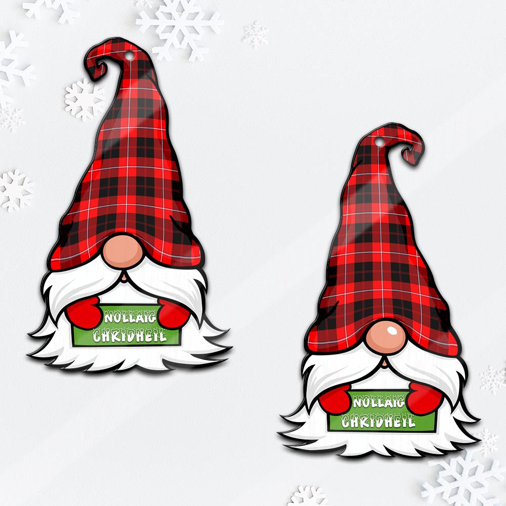 Cunningham Modern Gnome Christmas Ornament with His Tartan Christmas Hat - Tartan Vibes Clothing