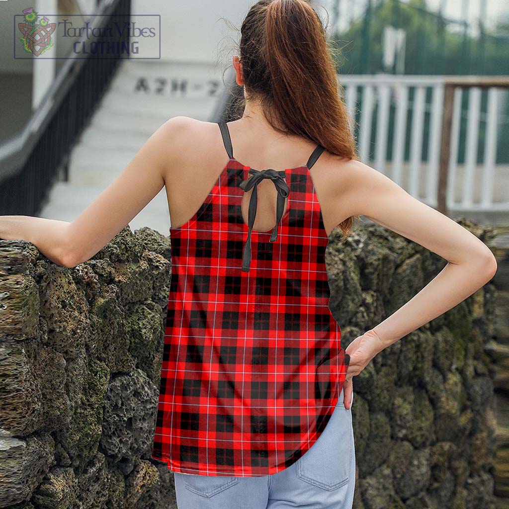 Tartan Vibes Clothing Cunningham Modern Tartan Loose Halter Neck Camisole