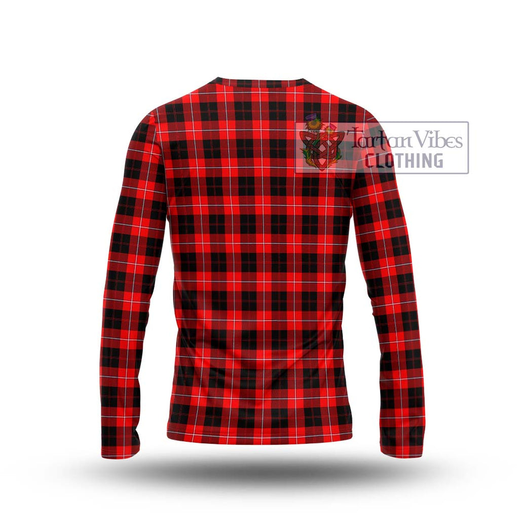 Cunningham Modern Tartan Long Sleeve T-Shirt with Family Crest DNA In Me Style - Tartanvibesclothing Shop