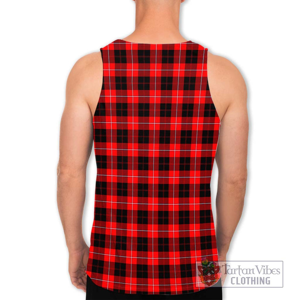 Cunningham Modern Tartan Men's Tank Top with Family Crest DNA In Me Style - Tartanvibesclothing Shop