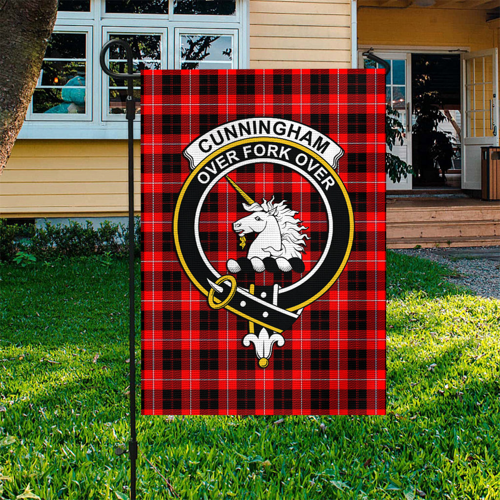 Cunningham Modern Tartan Flag with Family Crest - Tartan Vibes Clothing