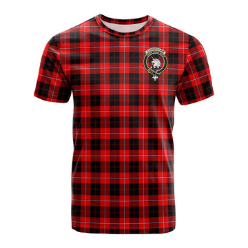 Cunningham Modern Tartan T-Shirt with Family Crest