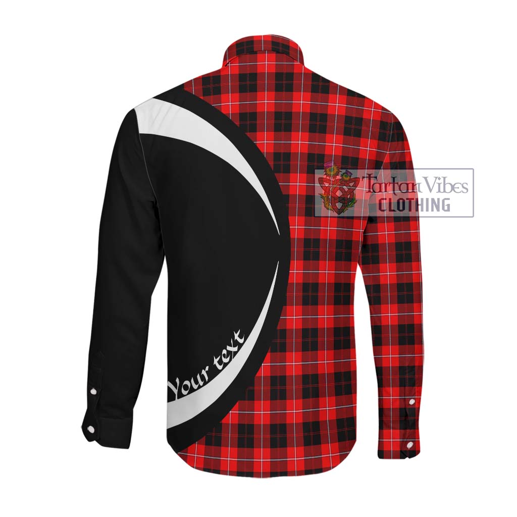 Tartan Vibes Clothing Cunningham Modern Tartan Long Sleeve Button Up with Family Crest Circle Style