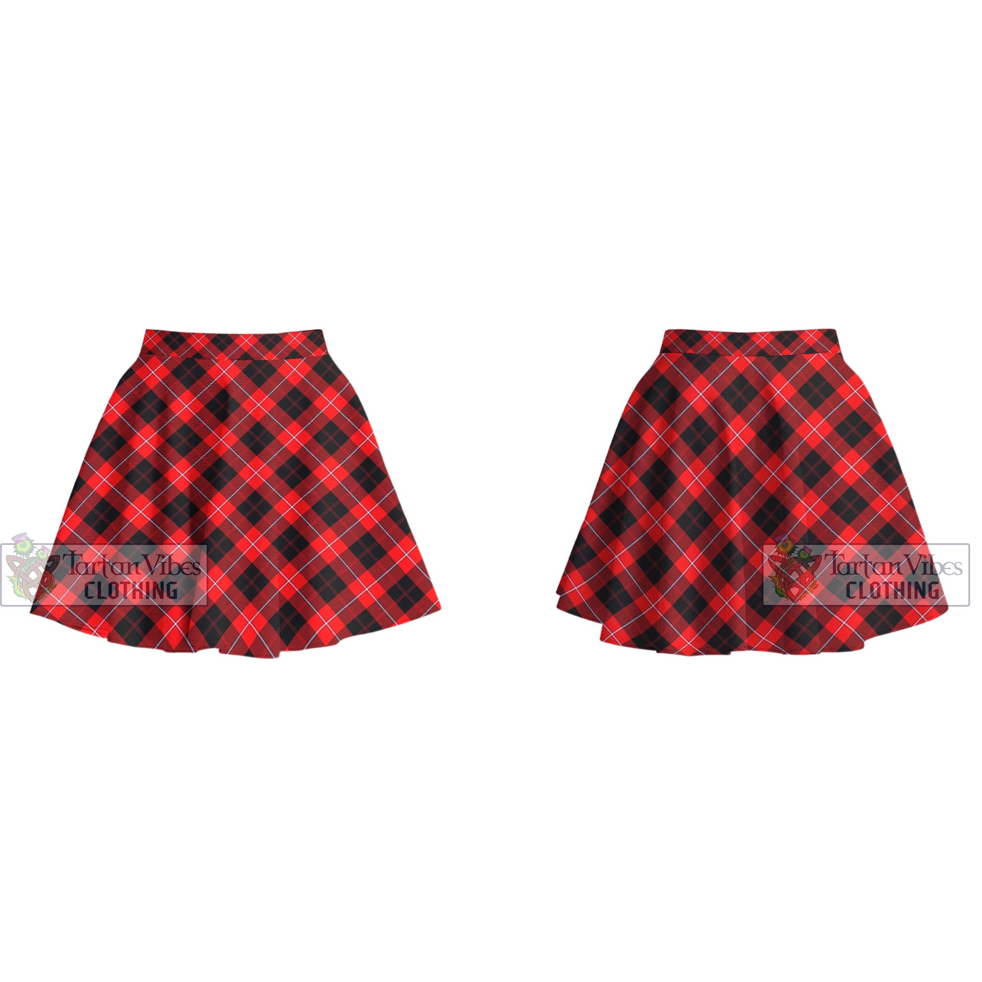 Tartan Vibes Clothing Cunningham Modern Tartan Women's Plated Mini Skirt