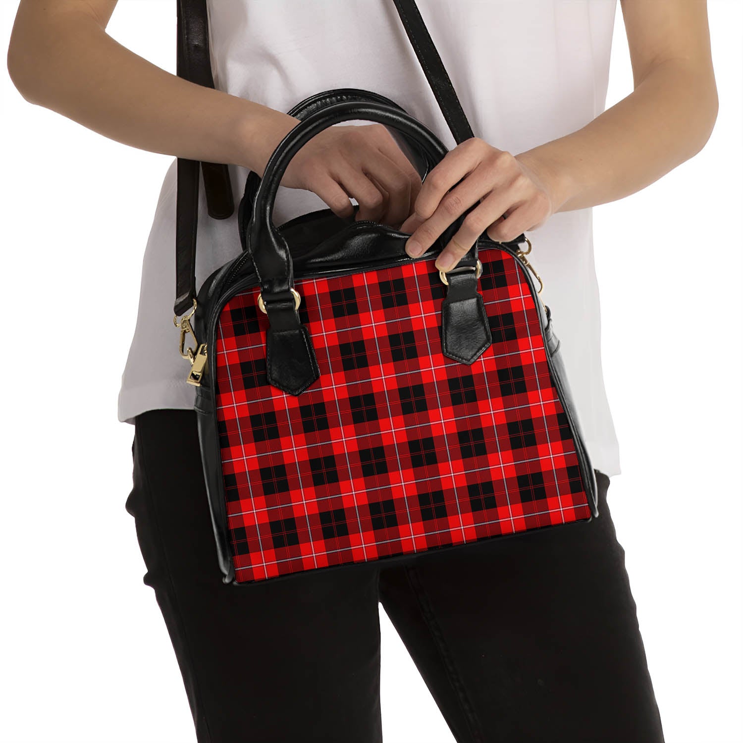 Cunningham Modern Tartan Shoulder Handbags - Tartanvibesclothing