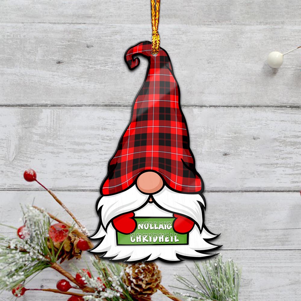 Cunningham Modern Gnome Christmas Ornament with His Tartan Christmas Hat - Tartan Vibes Clothing