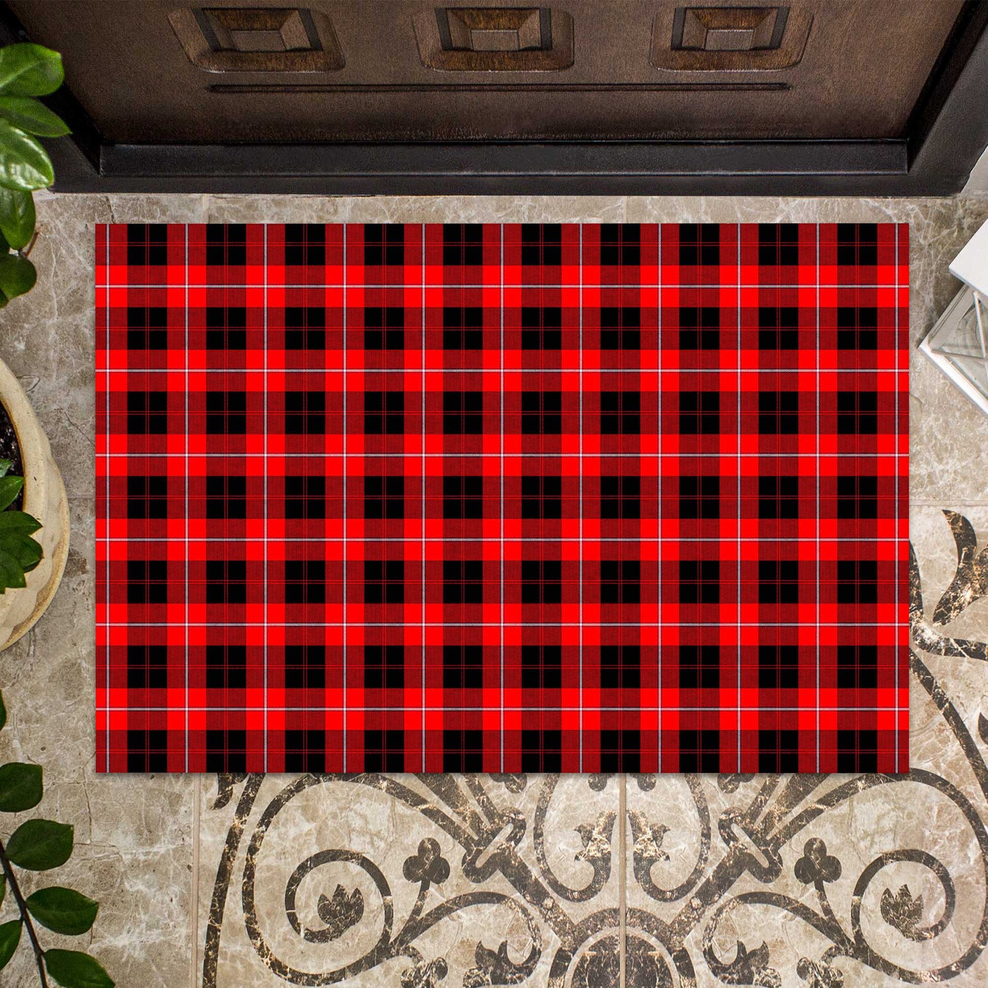 Cunningham Modern Tartan Door Mat - Tartanvibesclothing