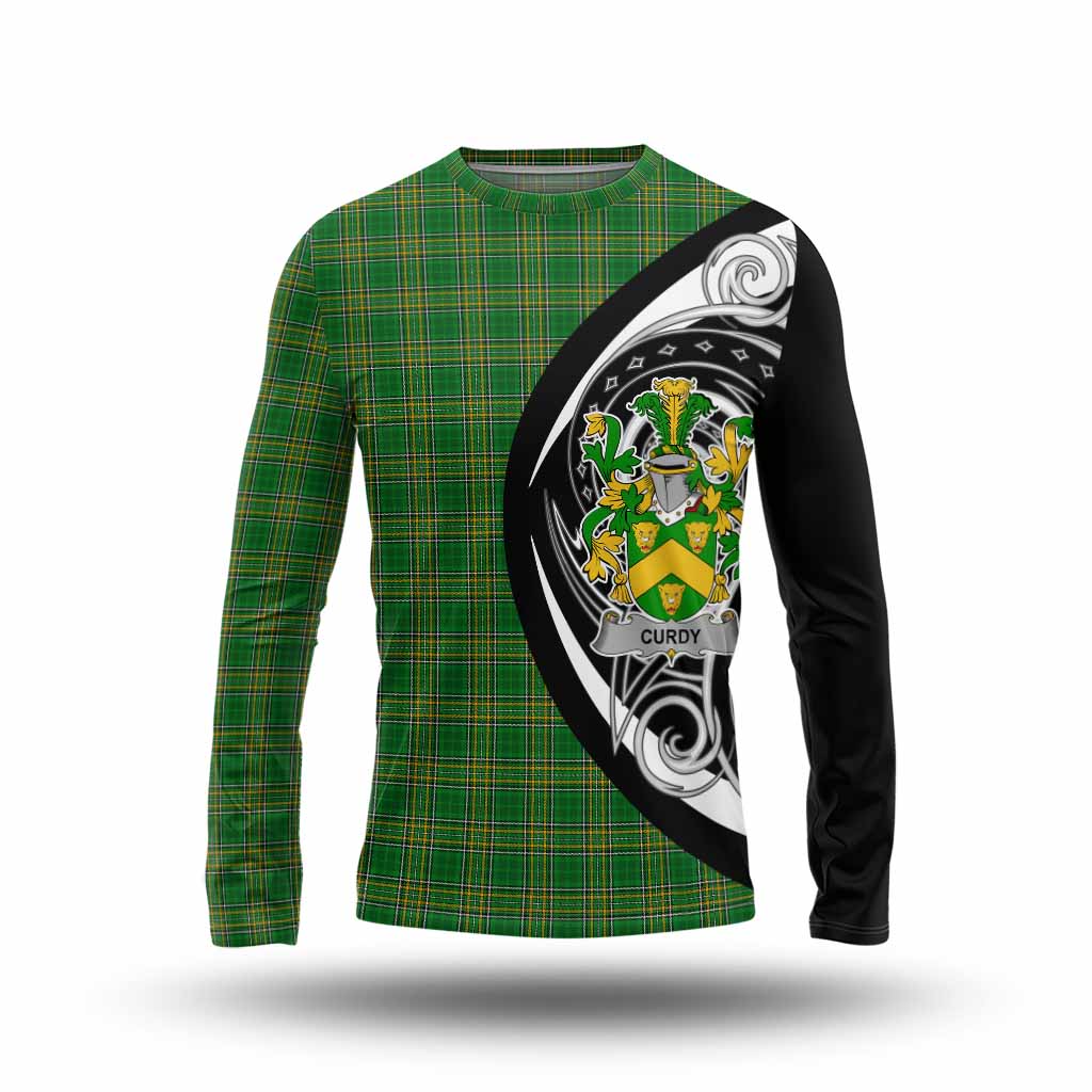 Curdy Irish Clan Long Sleeve T-Shirt Celtic Circle Style Unisex - Tartan Vibes Clothing