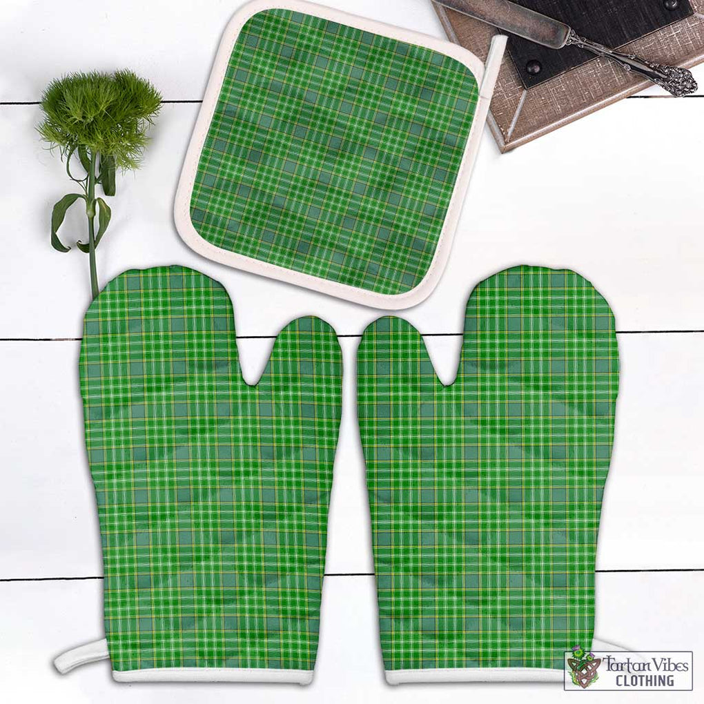 Currie Tartan Combo Oven Mitt & Pot-Holder Combo 1 Oven Mitt & 1 Pot-Holder White - Tartan Vibes Clothing