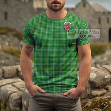 Currie Tartan Cotton T-Shirt with Family Crest