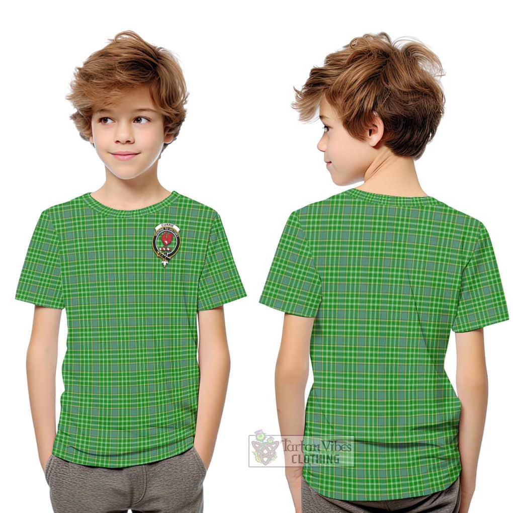 Currie Tartan Kid T-Shirt with Family Crest Youth XL Size14 - Tartanvibesclothing Shop