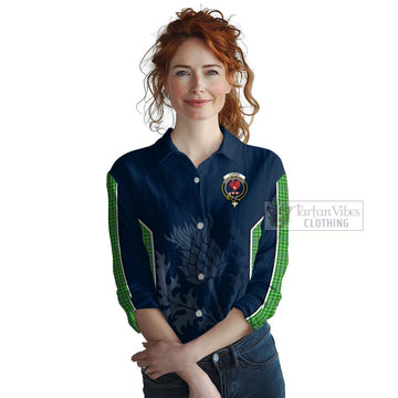 Currie Tartan Women's Casual Shirt with Family Crest and Scottish Thistle Vibes Sport Style