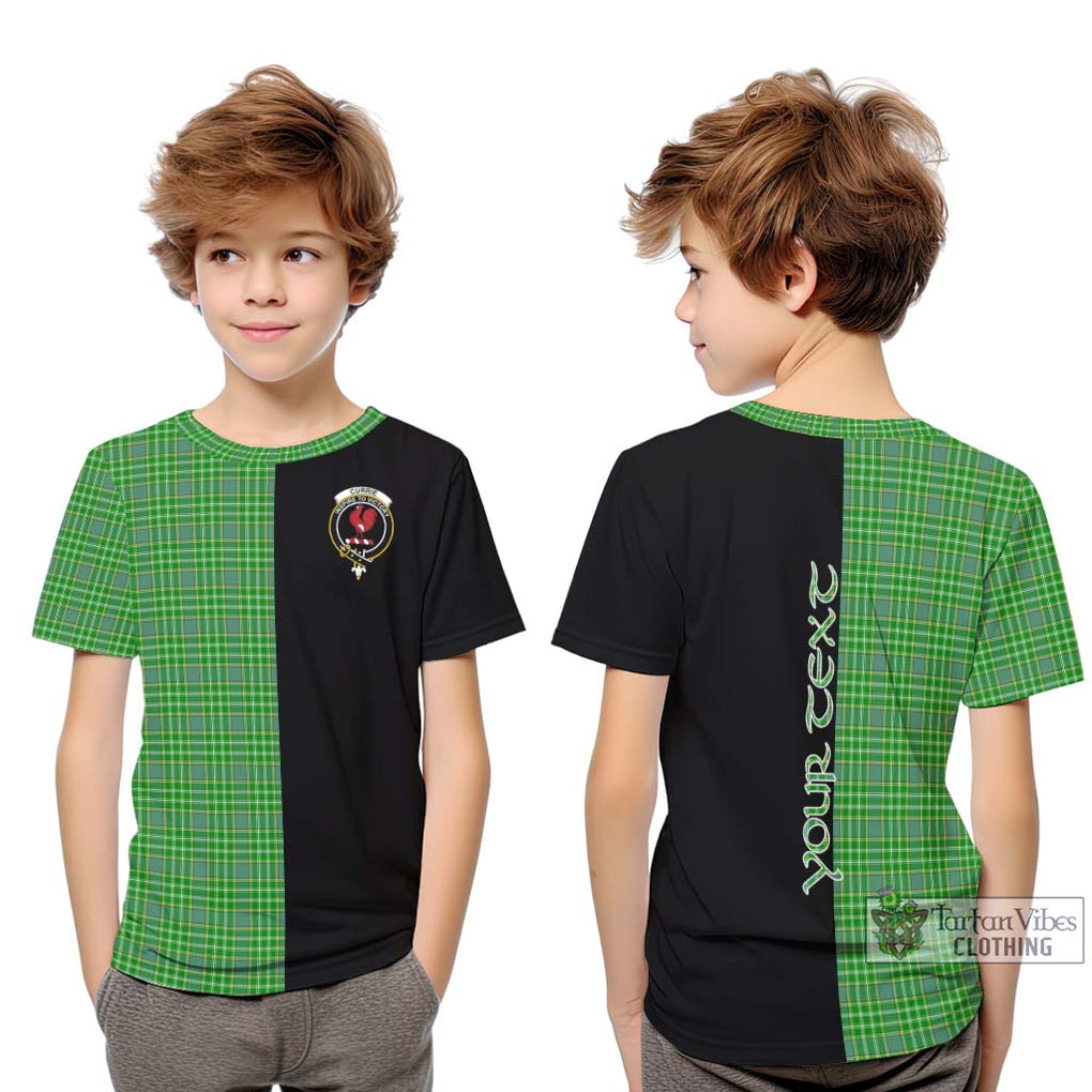 Currie Tartan Kid T-Shirt with Family Crest and Half Of Me Style Youth XL Size14 - Tartanvibesclothing Shop