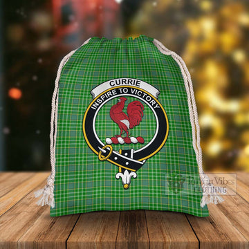 Currie Tartan Christmas Santa's Bag with Family Crest