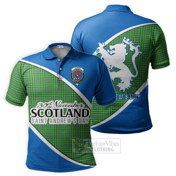 Currie Family Crest Tartan Polo Shirt Celebrate Saint Andrew's Day in Style