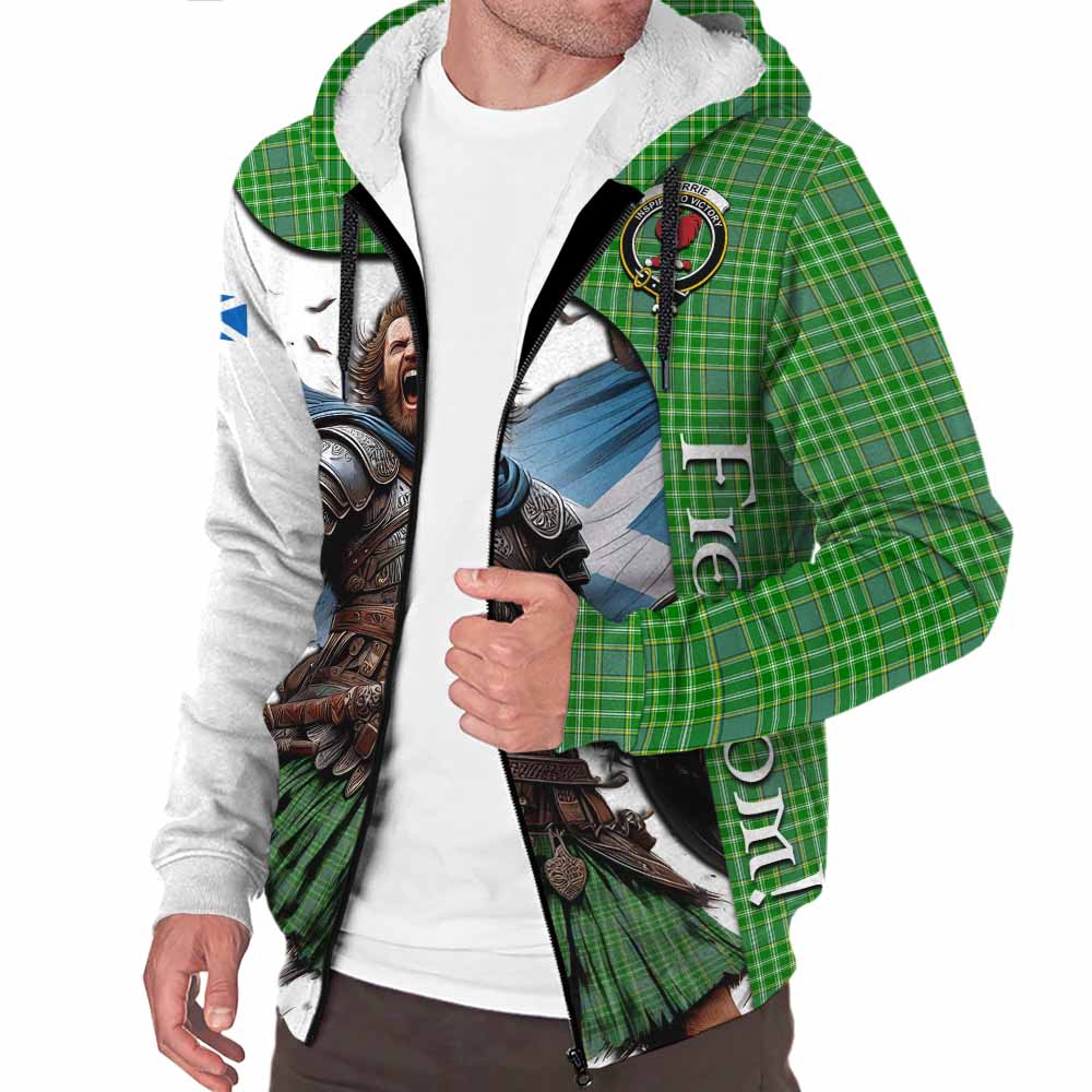 Tartan Vibes Clothing Currie Crest Tartan Sherpa Hoodie Inspired by the Freedom of Scottish Warrior