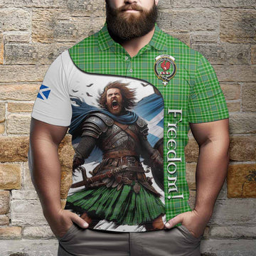 Currie Crest Tartan Polo Shirt Inspired by the Freedom of Scottish Warrior