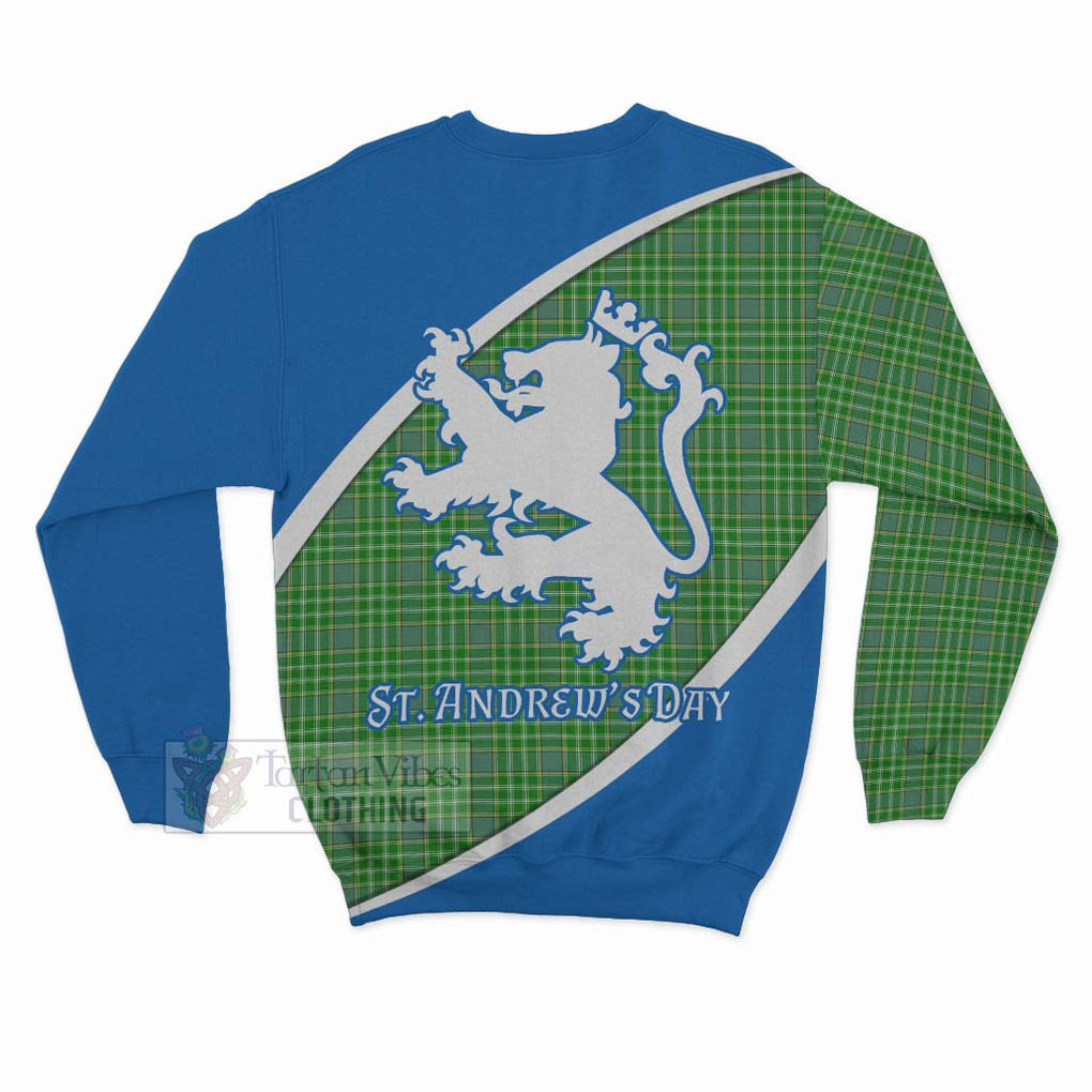 Tartan Vibes Clothing Currie Family Crest Tartan Sweatshirt Celebrate Saint Andrew's Day in Style