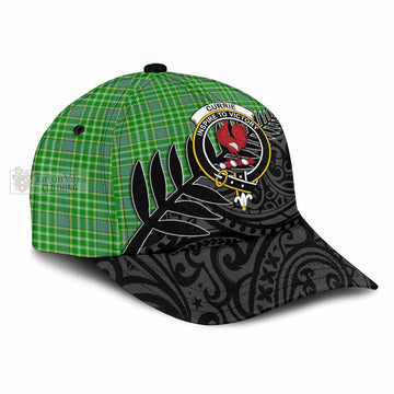 Currie Crest Tartan Classic Cap with New Zealand Silver Fern Half Style