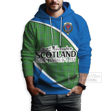 Currie Family Crest Tartan Hoodie Celebrate Saint Andrew's Day in Style