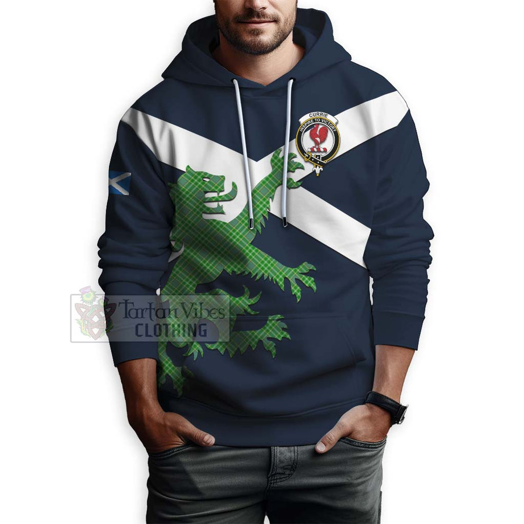 Tartan Vibes Clothing Currie Tartan Lion Rampant Hoodie – Proudly Display Your Heritage with Alba Gu Brath and Clan Name