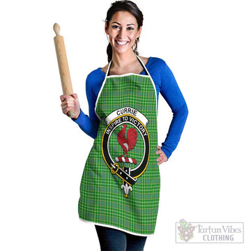 Currie Tartan Apron with Family Crest