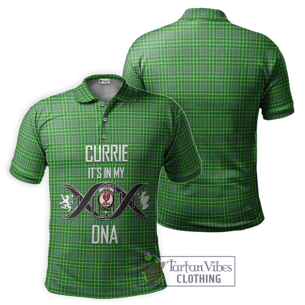 Currie Tartan Polo Shirt with Family Crest DNA In Me Style - Tartanvibesclothing Shop