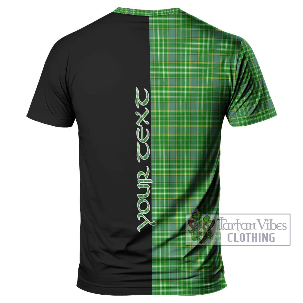 Currie Tartan T-Shirt with Family Crest and Half Of Me Style - Tartanvibesclothing Shop